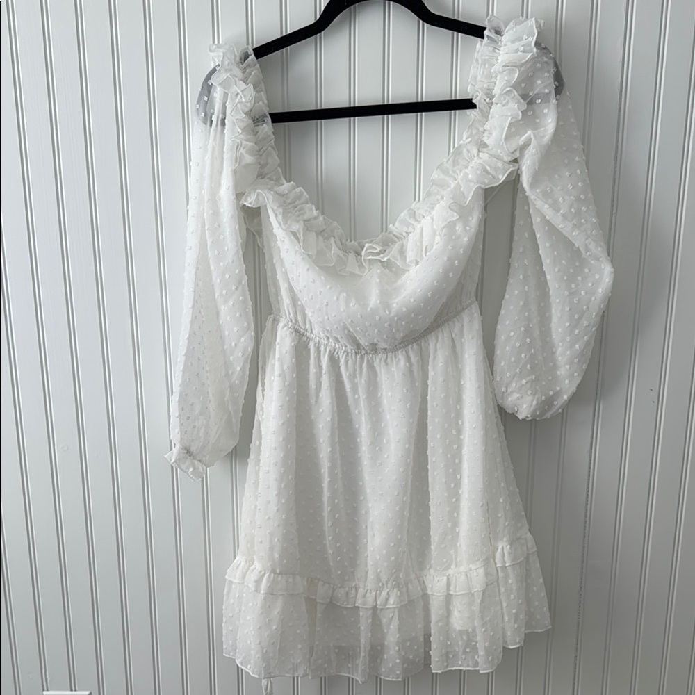 White Off the Shoulder Dress